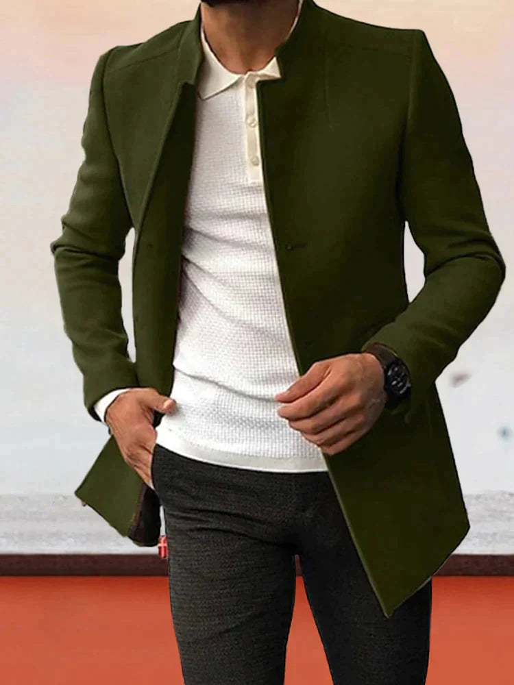 Moderner Tweed-Blazer Uni