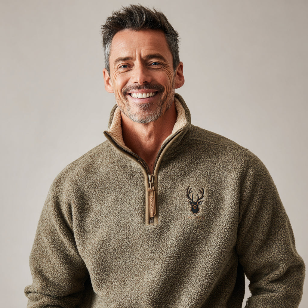 Arthur | Nordischer Pullover mit Hirschmotiv