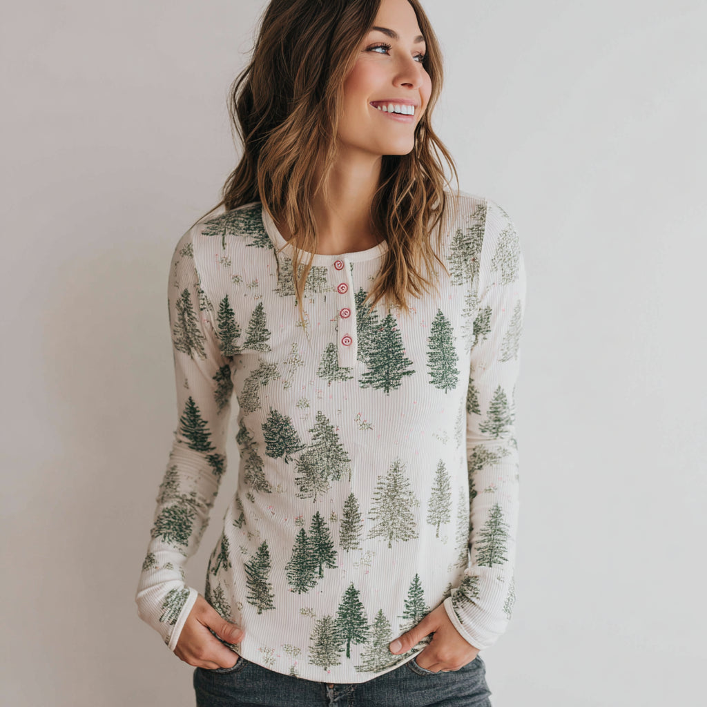 HALLIE – Christmas Knit mit Knöpfen