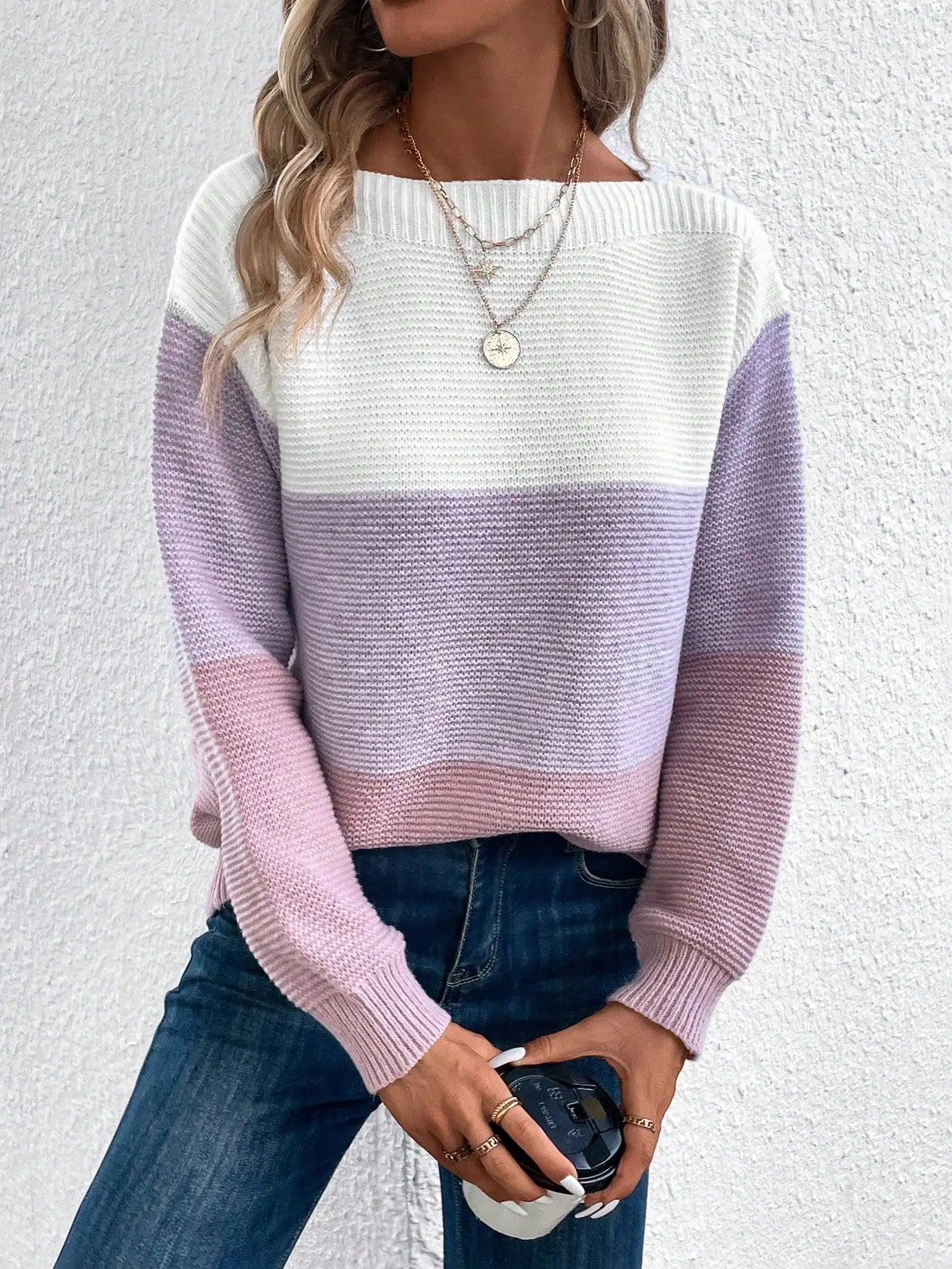 Émilie | Tri-Color Sweater