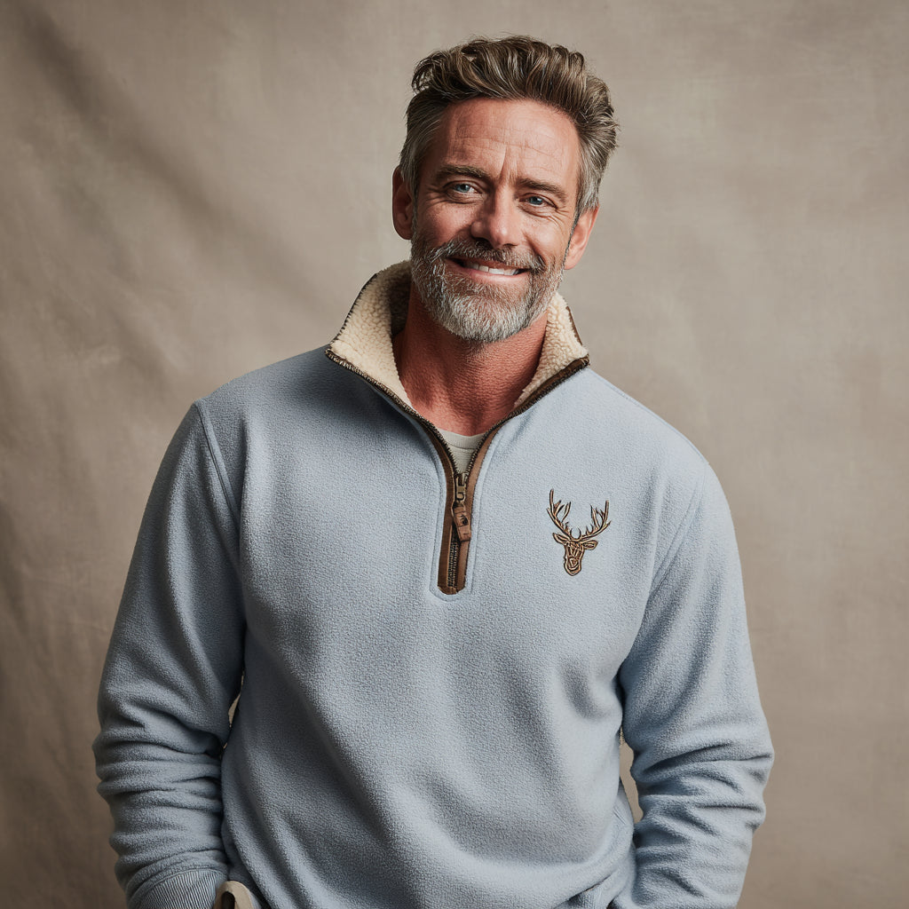 Arthur | Nordischer Pullover mit Hirschmotiv