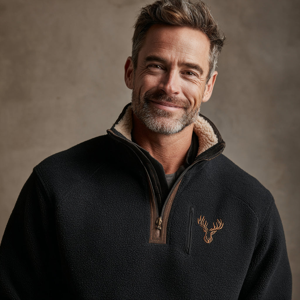 Arthur | Nordischer Pullover mit Hirschmotiv