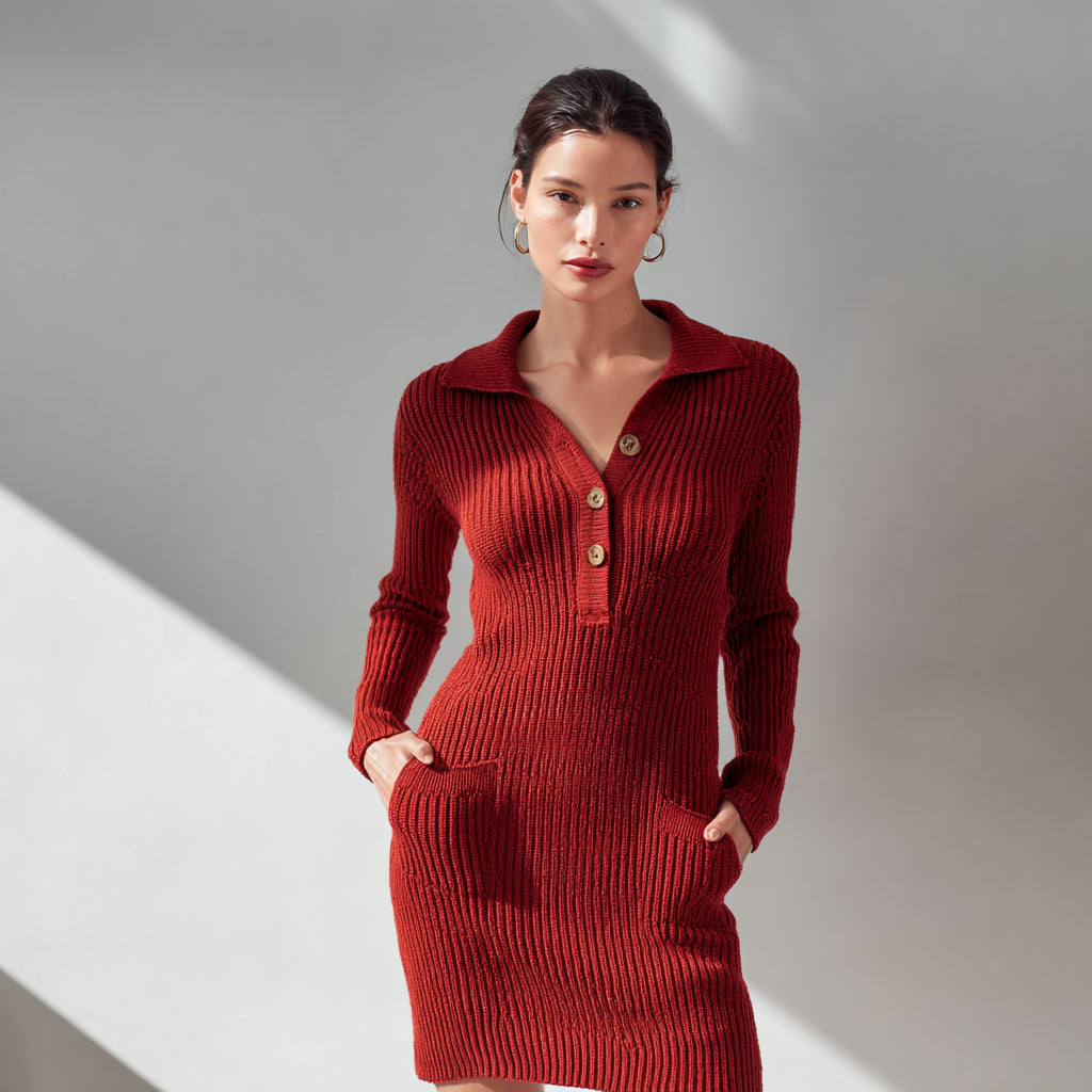 Damaris Winter-Strickkleid