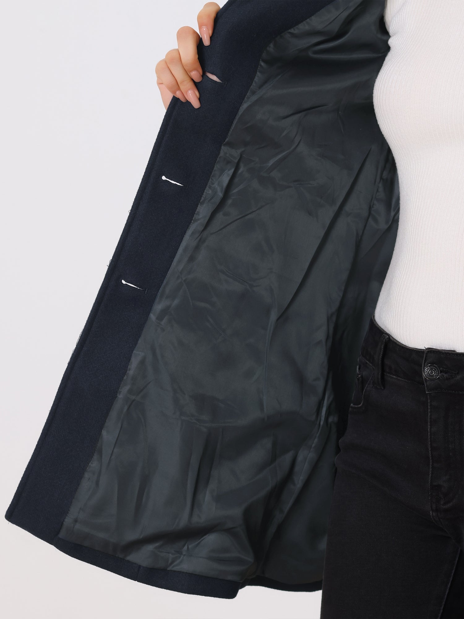 JOSEPHINE – Einreihiger Winter-Trenchcoat